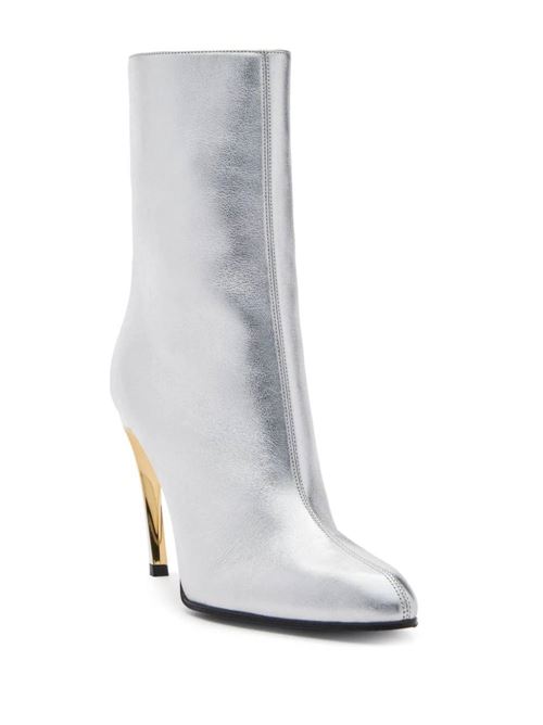 Laminated leather ankle boots for women. Alexander McQueen | 780677WIF218369